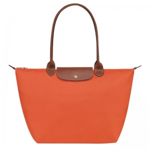 Orange Longchamp Le Pliage Original L Women's Tote Bags | 5012-DSGCT