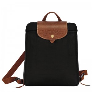 Black Longchamp Le Pliage Original M Women's Backpacks | 9780-MPGTO