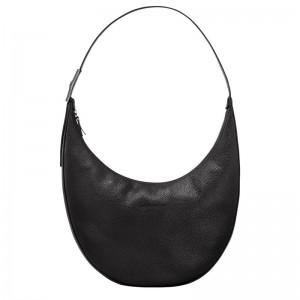 Black Longchamp Roseau Essential L Women's Shoulder Bags | 5283-NULGK