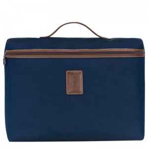 Blue Longchamp Boxford S Men's Briefcase | 3567-ZRTGS