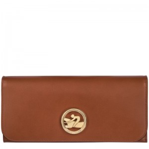 Brown Longchamp Box-Trot Continental Women's Wallet | 8726-XNQRO