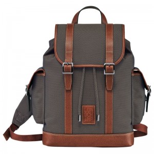 Brown Longchamp Boxford Men's Backpacks | 2810-FAIMG