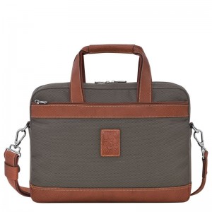 Brown Longchamp Boxford S Men's Briefcase | 2839-RWIYL