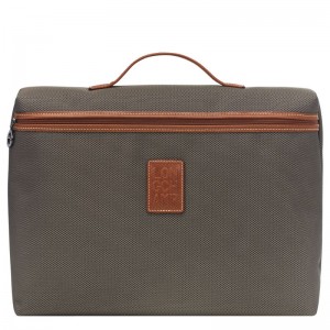 Brown Longchamp Boxford S Men's Briefcase | 7981-RHBWN