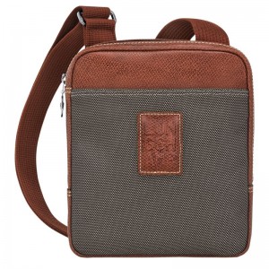 Brown Longchamp Boxford XS Men's Crossbody Bags | 7396-YLFHE