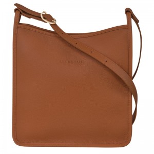 Brown Longchamp Le Foulonné M Women's Crossbody Bags | 1068-RUNZL