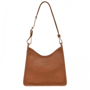 Brown Longchamp Le Foulonné M Women's Hobo Bag | 7469-YWRZI