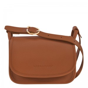 Brown Longchamp Le Foulonné S Women's Crossbody Bags | 1963-OKUEN