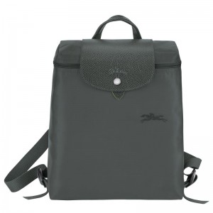 Deep Grey Longchamp Le Pliage Green M Women's Backpacks | 1895-TZYMC