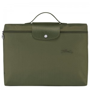 Green Longchamp Le Pliage Green S Women's Briefcase | 8536-TWUGF