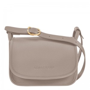 Grey Longchamp Le Foulonné S Women's Crossbody Bags | 8547-RAFYH