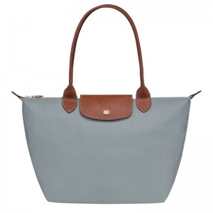 Grey Longchamp Le Pliage Original M Women's Tote Bags | 6587-HNTAP