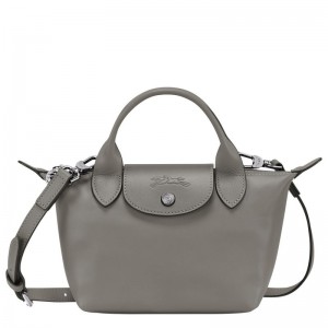 Grey Longchamp Le Pliage Xtra XS Women's Handbag | 0829-XBKER