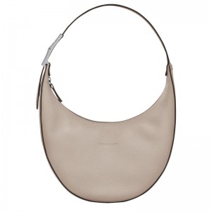 Grey Longchamp Roseau Essential M Women's Hobo Bag | 0274-JVRQU