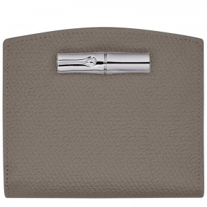 Grey Longchamp Roseau Women's Wallet | 9320-VWHMF