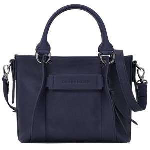 Navy Longchamp 3D S Women's Handbag | 4257-FVEXN