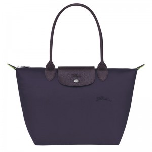 Navy Longchamp Le Pliage Green M Women's Tote Bags | 9528-MJKFX