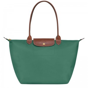 Olive Longchamp Le Pliage Original L Women's Tote Bags | 3407-ISDTU