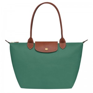 Olive Longchamp Le Pliage Original M Women's Tote Bags | 2169-KYNXH