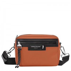 Orange Longchamp Le Pliage Energy S Men's Crossbody Bags | 4658-PICLQ