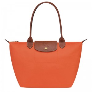 Orange Longchamp Le Pliage Original M Women's Tote Bags | 3615-KYGEJ