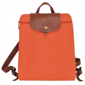 Orange Longchamp Le Pliage Original M Women's Backpacks | 1860-ZNBWJ