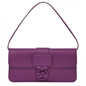 Purple Longchamp Box-Trot M Women's Shoulder Bags | 8625-FGLPA