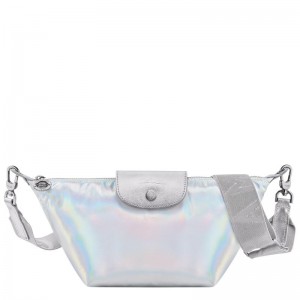 Silver Longchamp Le Pliage Collection XS Women's Crossbody Bags | 3689-UMHQX