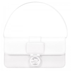 White Longchamp Box-Trot M Women's Shoulder Bags | 2781-HDCNL