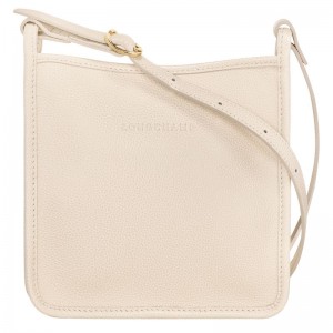 White Longchamp Le Foulonné S Women's Crossbody Bags | 9042-ICFQM