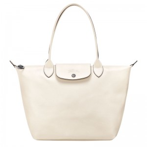 White Longchamp Le Pliage Xtra M Women's Tote Bags | 9174-SEAYW