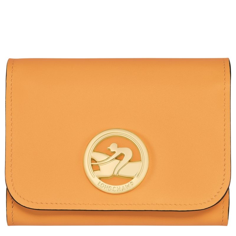 Apricot Longchamp Box-Trot Women\'s Wallet | 1356-UVOPX