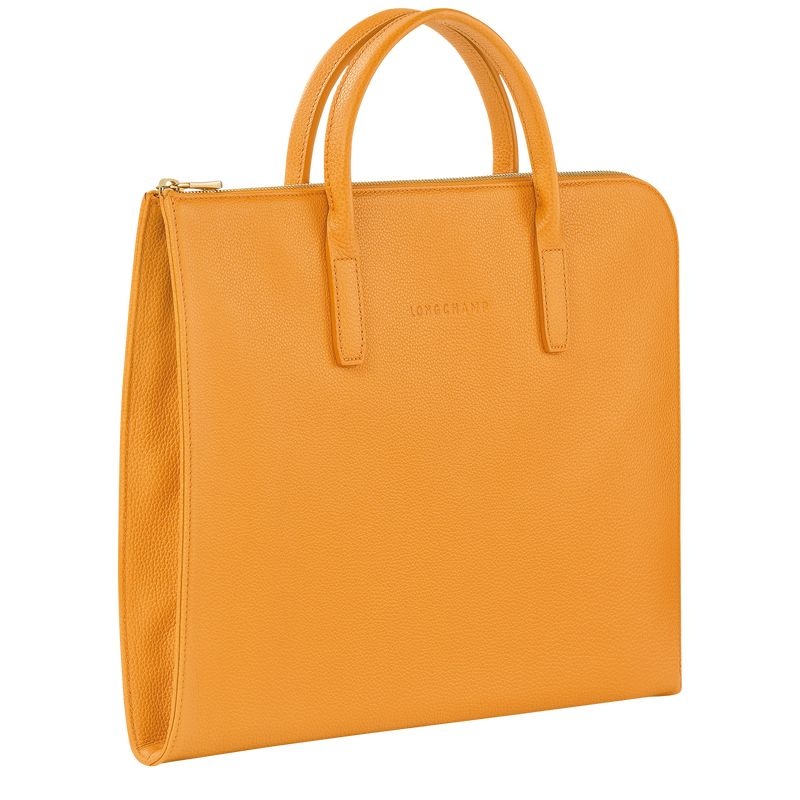 Apricot Longchamp Le Foulonné S Women's Briefcase | 5328-IEVRL