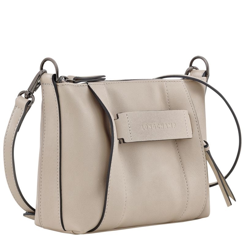 Beige Longchamp 3D S Women's Crossbody Bags | 0912-GXUVS