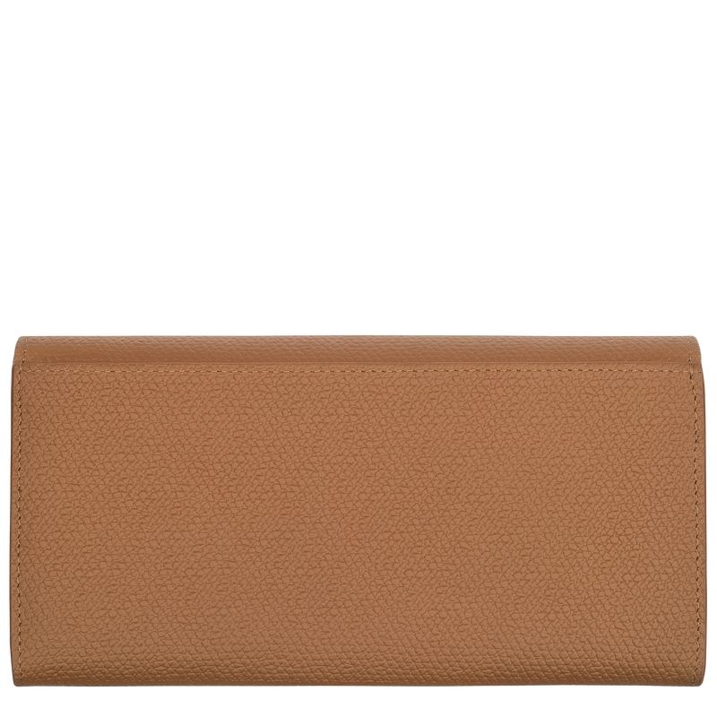 Beige Longchamp Roseau Continental Women's Wallet | 3825-OLUDK