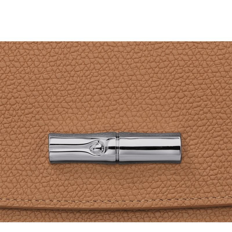 Beige Longchamp Roseau Continental Women's Wallet | 3825-OLUDK