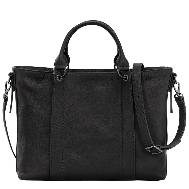 Black Longchamp 3D L Women's Handbag | 9153-IWLQC