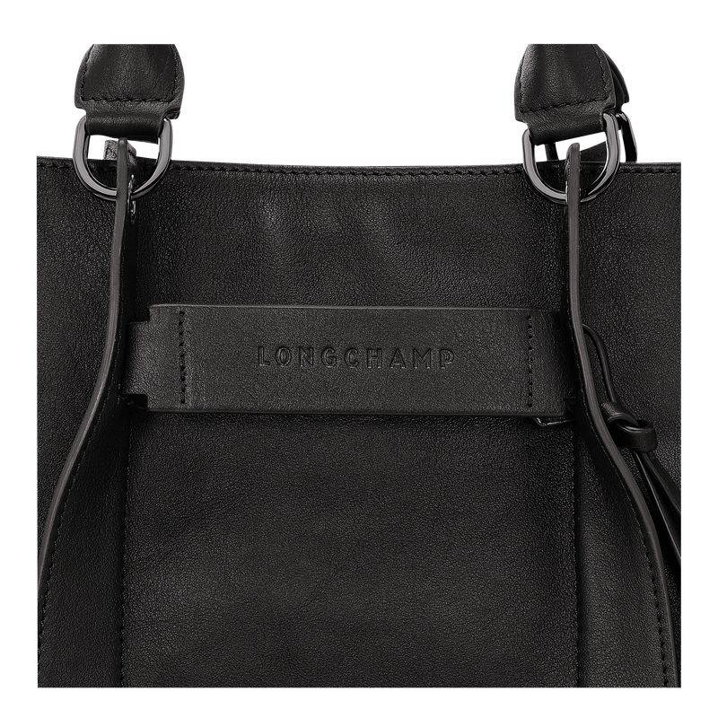 Black Longchamp 3D L Women's Handbag | 9153-IWLQC