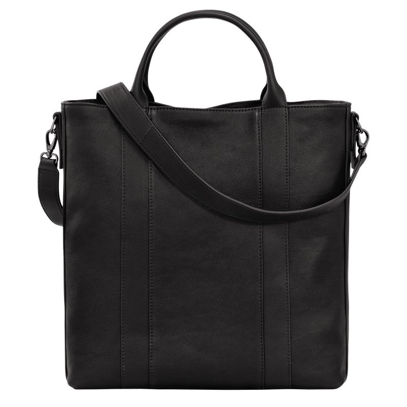 Black Longchamp 3D L Women's Tote Bags | 7496-ADUWN