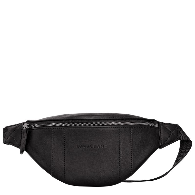 Black Longchamp 3D S Women\'s Belt Bags | 6021-LDVRN