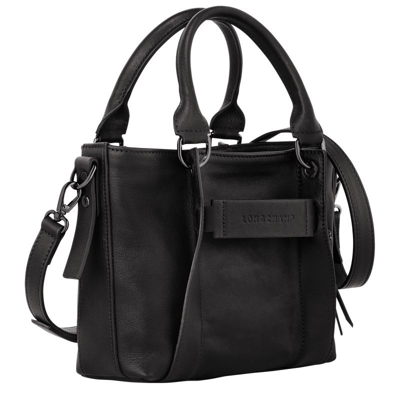 Black Longchamp 3D S Women's Handbag | 1508-ZCEDL