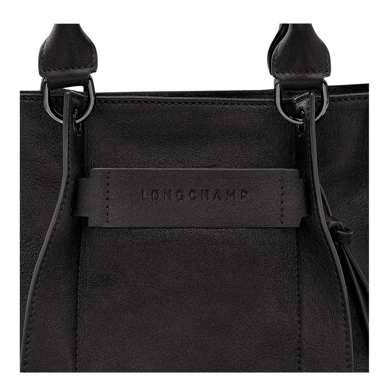 Black Longchamp 3D S Women's Handbag | 1508-ZCEDL