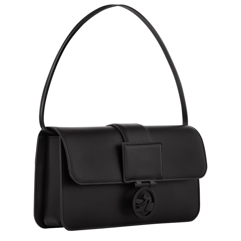 Black Longchamp Box-Trot M Women's Shoulder Bags | 7051-OXYEV