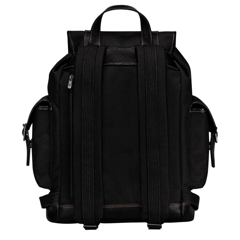 Black Longchamp Boxford Men's Backpacks | 0716-HABJY