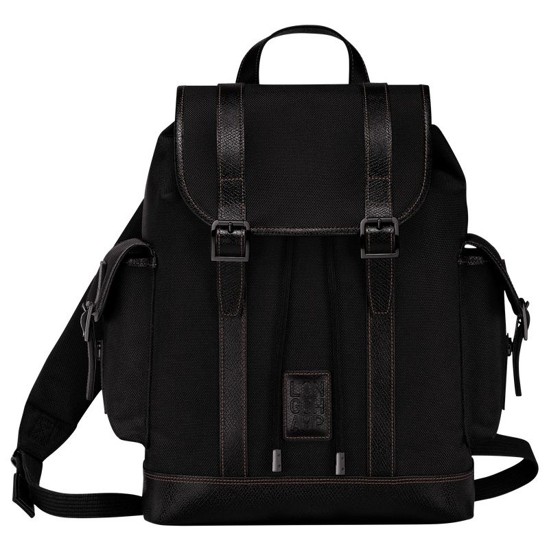 Black Longchamp Boxford Men\'s Backpacks | 0716-HABJY