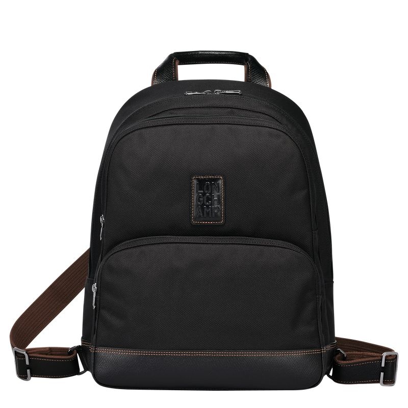 Black Longchamp Boxford Men\'s Backpacks | 6835-RVWMP