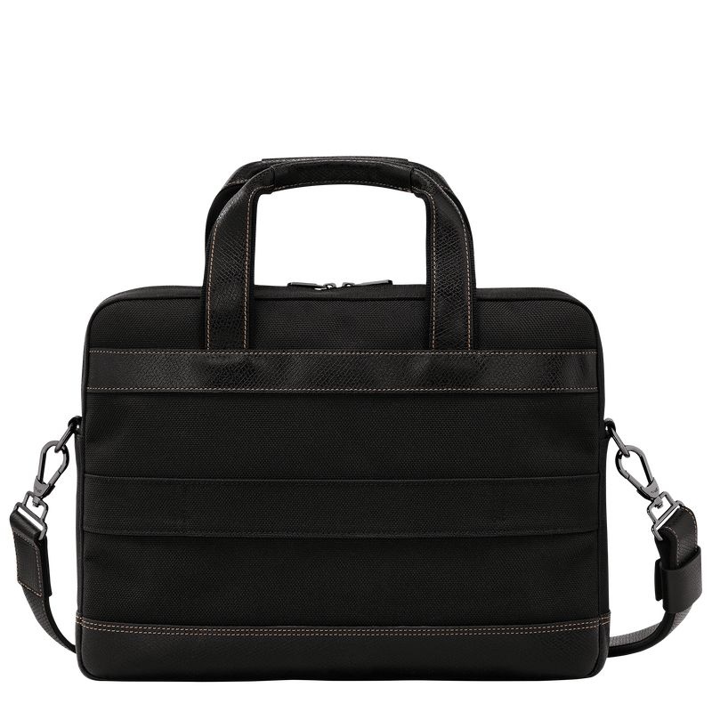 Black Longchamp Boxford S Men's Briefcase | 9648-KQSXZ