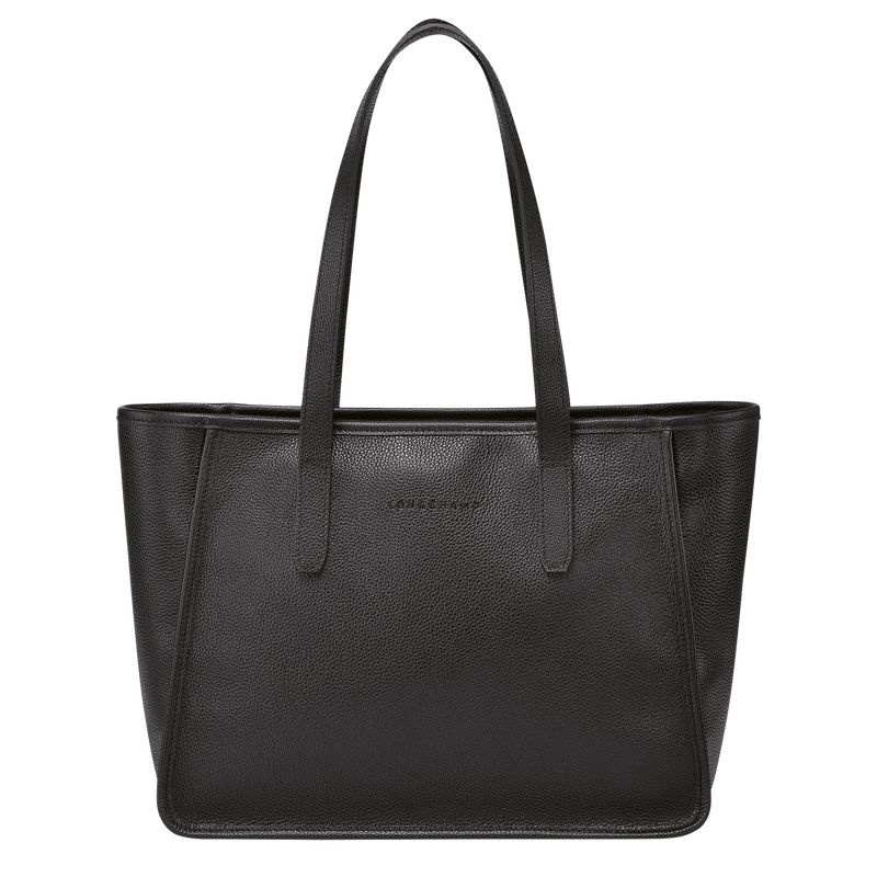 Black Longchamp Le Foulonné L Women\'s Tote Bags | 6815-DZOHI