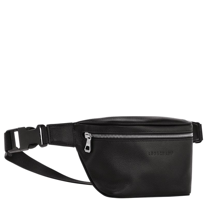 Black Longchamp Le Foulonné M Men's Belt Bags | 4813-ZAXFS