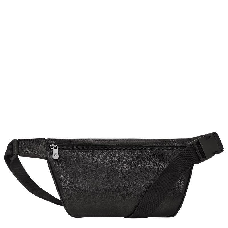 Black Longchamp Le Foulonné M Men's Belt Bags | 4813-ZAXFS